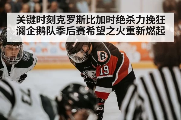 关键时刻克罗斯比加时绝杀力挽狂澜企鹅队季后赛希望之火重新燃起